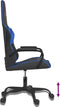 vidaXL - Gamestoel - kunstleer - zwart - en - blauw