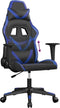 vidaXL - Gamestoel - kunstleer - zwart - en - blauw