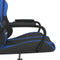 vidaXL - Gamestoel - kunstleer - zwart - en - blauw