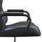 vidaXL - Gamestoel - kunstleer - zwart - en - blauw