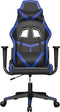 vidaXL - Gamestoel - kunstleer - zwart - en - blauw