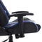 vidaXL - Gamestoel - kunstleer - zwart - en - blauw