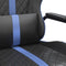 vidaXL - Gamestoel - kunstleer - zwart - en - blauw