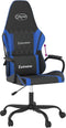 vidaXL - Gamestoel - kunstleer - zwart - en - blauw