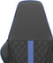 vidaXL - Gamestoel - kunstleer - zwart - en - blauw