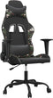 vidaXL - Gamestoel - kunstleer - zwart - en - camouflage