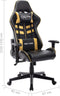 vidaXL - Gamestoel - kunstleer - zwart - en - goudkleurig
