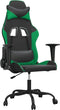 vidaXL - Gamestoel - kunstleer - zwart - en - groen