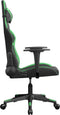 vidaXL - Gamestoel - kunstleer - zwart - en - groen