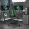 vidaXL - Gamestoel - kunstleer - zwart - en - groen