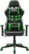 vidaXL - Gamestoel - kunstleer - zwart - en - groen