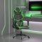 vidaXL - Gamestoel - kunstleer - zwart - en - groen