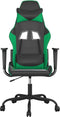 vidaXL - Gamestoel - kunstleer - zwart - en - groen