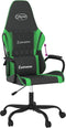 vidaXL - Gamestoel - kunstleer - zwart - en - groen