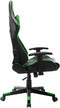 vidaXL - Gamestoel - kunstleer - zwart - en - groen