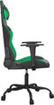 vidaXL - Gamestoel - kunstleer - zwart - en - groen