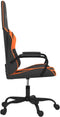 vidaXL - Gamestoel - kunstleer - zwart - en - oranje