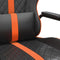 vidaXL - Gamestoel - kunstleer - zwart - en - oranje
