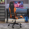 vidaXL - Gamestoel - kunstleer - zwart - en - oranje