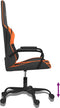 vidaXL - Gamestoel - kunstleer - zwart - en - oranje