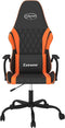 vidaXL - Gamestoel - kunstleer - zwart - en - oranje