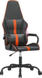 vidaXL - Gamestoel - kunstleer - zwart - en - oranje