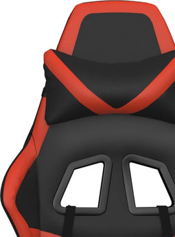vidaXL - Gamestoel - kunstleer - zwart - en - rood