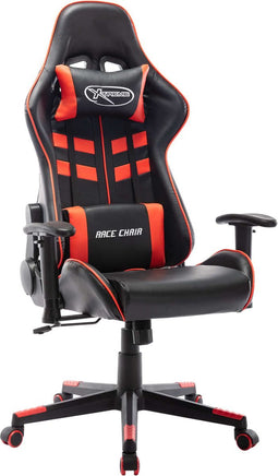 vidaXL - Gamestoel - kunstleer - zwart - en - rood