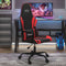 vidaXL - Gamestoel - kunstleer - zwart - en - rood