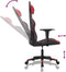 vidaXL - Gamestoel - kunstleer - zwart - en - rood