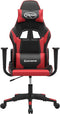 vidaXL - Gamestoel - kunstleer - zwart - en - rood
