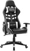 vidaXL - Gamestoel - kunstleer - zwart - en - wit
