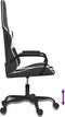 vidaXL - Gamestoel - kunstleer - zwart - en - wit