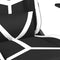 vidaXL - Gamestoel - kunstleer - zwart - en - wit