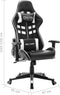 vidaXL - Gamestoel - kunstleer - zwart - en - wit