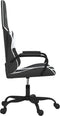 vidaXL - Gamestoel - kunstleer - zwart - en - wit