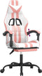 vidaXL-Gamestoel-met-voetensteun-kunstleer-wit-en-roze