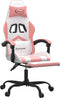 vidaXL-Gamestoel-met-voetensteun-kunstleer-wit-en-roze