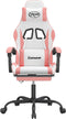 vidaXL-Gamestoel-met-voetensteun-kunstleer-wit-en-roze
