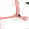 vidaXL - Gamestoel - met - voetensteun - kunstleer - wit - en - roze