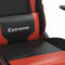 vidaXL - Gamestoel - met - voetensteun - kunstleer - zwart - en - rood