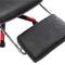 vidaXL - Gamestoel - met - voetensteun - kunstleer - zwart - en - rood