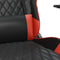 vidaXL - Gamestoel - met - voetensteun - kunstleer - zwart - en - rood
