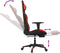 vidaXL - Gamestoel - met - voetensteun - kunstleer - zwart - en - rood