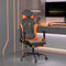 vidaXL - Gamestoel - met - voetensteun - kunstleer - zwart - en - oranje
