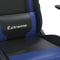 vidaXL - Gamestoel - met - voetensteun - kunstleer - zwart - en - blauw