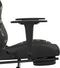 vidaXL - Gamestoel - met - voetensteun - stof - zwart - en - camouflage