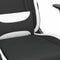 vidaXL - Gamestoel - met - voetensteun - stof - zwart - en - wit