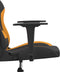 vidaXL - Gamestoel - stof - zwart - en - oranje