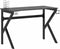 vidaXL - Gamingbureau - met - K-vormige - poten - 110x60x75 - cm - zwart